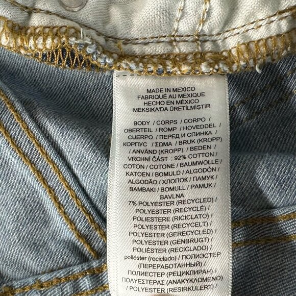 Lauren Ralph Lauren Jeans Size 14 High Rise Straight Leg Light Washed Denim Blue - Picture 8 of 11